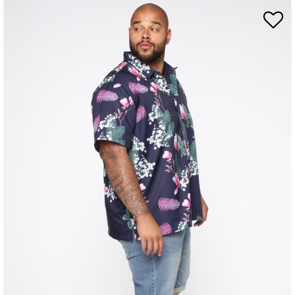 NWT Men’s Fashion Nova button down shirt